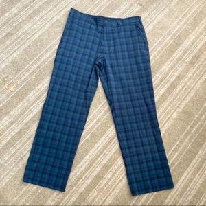 Nike FitDry teal plaid golf pants, 36x30